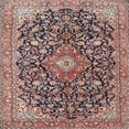 thumbnail image 1 of Ahgly Company Indoor Square Traditional Tan Brown Medallion Area Rugs, 4' Square, 1 of 6