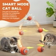 thumbnail image 2 of Interactive Cat Toy for Indoor Cats, Two Speed Smart Automatic Cat Toy Moving Ball with Tail, 2 Pack Rechargeable Motion Activated Cat Toys for Bored Indoor Adult Cats (Adapter Not Included), 2 of 6