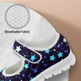 thumbnail image 6 of Psesaysky Stars Pattern Casual Shoes for Girls Women Comfortable Convenient Walking Shoes Hook & Loop Size 5.5-10, 6 of 7