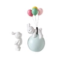 thumbnail image 4 of Figura de conejito globo, escultura, figura de conejito volador hecha de resina sintética Azul, 4 of 9
