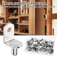 thumbnail image 6 of Adifare 80Pcs Shelf Support Peg,L-Shaped Shelf Bracket Peg 6mm Metal Cabinet Support Pin Stable Bookshelf Bracket Peg Furniture Pin Holder for Cabinet Wardrobe Closet, 6 of 7