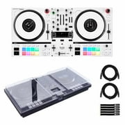 Hercules DJControl Inpulse T7 White Limited Edition DJ Controller with Cover Package