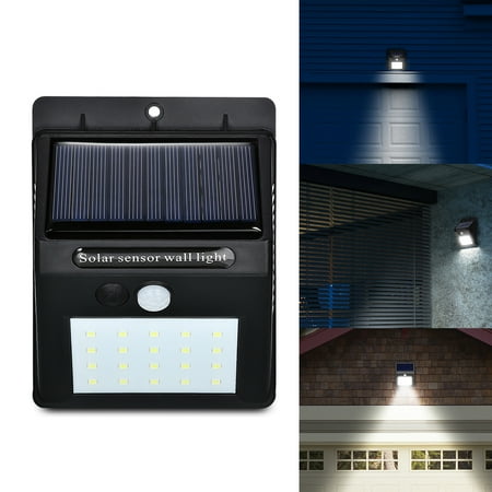 Types Of Patio Solar Wall Light,Solar Motion Sensor Wall Light IP65 Waterproof for Outdoors Garden Patio Yard Garage Dim Type ()