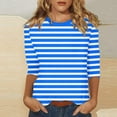 thumbnail image 2 of Long Sleeve Shirts For Women New Shoulder Seven Quarter Sleeve T Shirt Summer Top Womens Long Sleeve Tops, 2 of 5