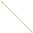 thumbnail image 2 of 14k Yellow Gold Anklet 9 inch mm Polished and Diamond-cut 9in, 2 of 4