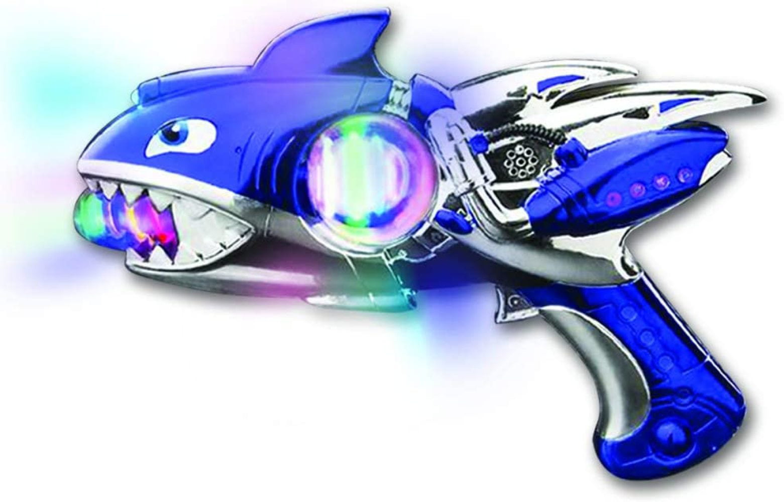 JuIShareE Light Up Super Spinning Shark Blaster, Spinning LED and Cool  Sound Effects, ” Light Up Toy Gun for Kids, Batteries Included, Great  Gift Idea for Boys & Girls 