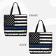 thumbnail image 2 of Easygdp Thin Blue Line Flag Bolsa Tote para Mujer, Bolso de Hombro para Trabajo, Playa, Viajes, Compras y Supermercado, 2 of 7