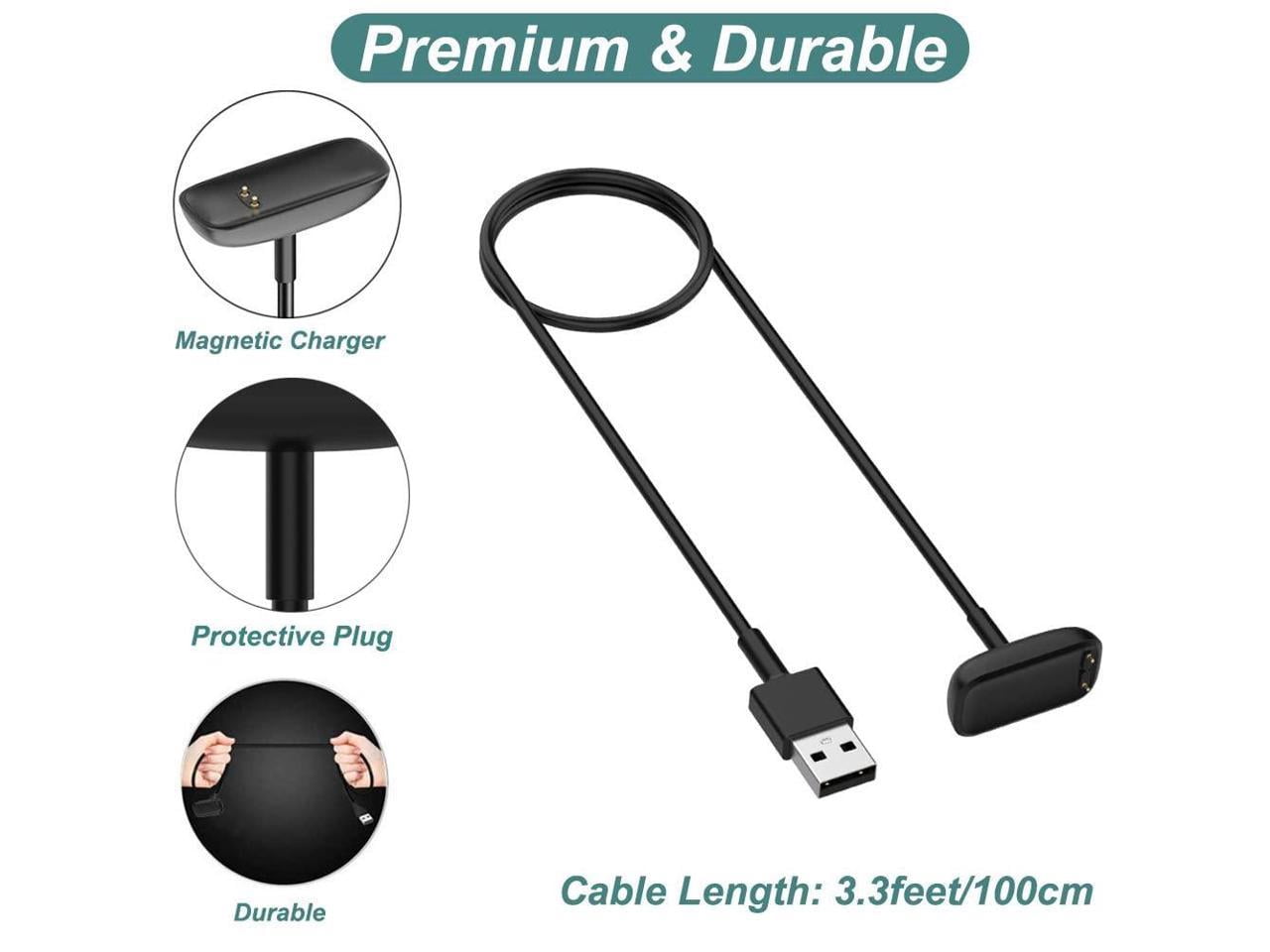 Charger for Fitbit Charge 5 / Fitbit Charge 6 / Fitbit Luxe, Replacement Charging Cable Cord Accessories for Fitbit Luxe/Charge 5/Charge 6 [2-Pack, 3.3ft/1m]