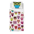 thumbnail image 1 of Gouchee Home Owlet Twin Duvet Cover Set – 2-Piece OEKO-TEX Certified Cotton Kids Bedding with Playful Colorful Owl Print, 1 of 2