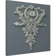 thumbnail image 5 of Ekena Millwork 10 5/8"W x 12 5/8"H x 3/4"P Large Flower and Wreath Drop Onlay, 5 of 6