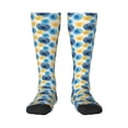 thumbnail image 2 of Picia Women Crew Soft Moisture-wicking Socks Circular Pattern Design Cotton Socks, One Size fit All, 2 of 9