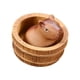 thumbnail image 4 of Figura de mascota de té en miniatura de capibara de arcilla, recuerdo, estatua de animal pequeño, decorativa, linda, 4 of 9