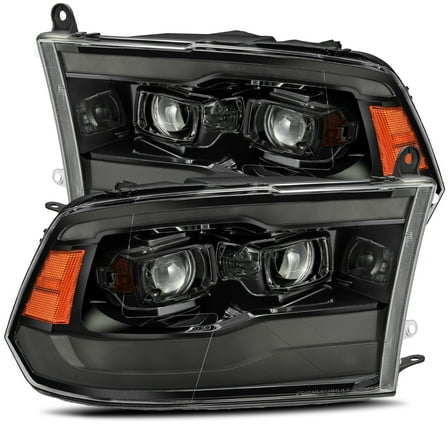 AlphaRex 09-18 Ram Truck LUXX-Series LED Projector Headlights Alpha-Black