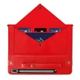 thumbnail image 4 of Allytechgroup Portfolio Carrying Bag Case for Samsung Galaxy Tab S9 FE Plus/ S9+ 12.4", Document Notes Pocket Stand Shoulder Strap Protective Case Cover for Galaxy Tab S9 FE +/ S9+, Red, 4 of 5