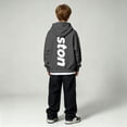 thumbnail image 6 of Bigetiay Boys City Print Pullover Hoodie Long Sleeve Lightweight Fall Sweatshirt 9-10 Years, 6 of 6