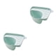 thumbnail image 3 of Matsuzay Fregadero Cesta Triangular Desagüe Fregadero Estante Ventosa Plástico Cocina Almacenamiento Titular Estante verde claro 2piezas, 3 of 6