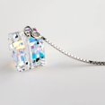 thumbnail image 2 of 925 Silver Crystals Long Tassel Threader Dangle Drop Earrings, 2 of 5