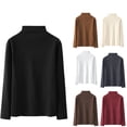 thumbnail image 3 of Men Turtleneck Slim Fit Sweater Long Sleeve Fleece Lightweight Sweaters Basic Casual Knitted Mock Neck Pullover, 3 of 4