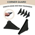 thumbnail image 3 of Uxcell 60Pcs Triangle Glass Corner Protector, 0.16 Inch Plastic Glass Table Corner Protector Transport Corner Guard for Glass, Ceramics, Wood, and Steel(Rounded Corner, Black), 3 of 6