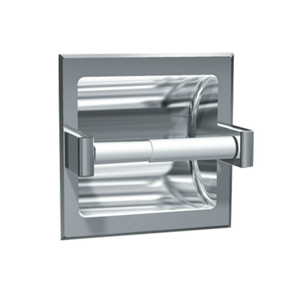 ASI 7402-BD - Toilet Tissue Holder - Single - Bright Stainless Steel - Recessed