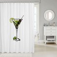 thumbnail image 2 of Manfei 3D Fashion Goblet Print Shower Curtain 72Wx78L,Modern Minimalist Theme Bath Curtain, 2 of 5