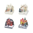 Christmas Ornaments Decorations Resin Micro Small House Creative