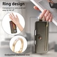 thumbnail image 4 of ELEHOLD Case for iPhone 16 Pro Max, RFID Blocking Zipper Leather Wallet Stand Case with Card Slot & Wrist Strap & Ring Holder,Midnightgreen, 4 of 10