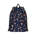 thumbnail image 3 of Daiia Autumn Leaves With Blue Vintage Canvas Backpack for Men and Women ,Hiking Backpack,Travel Laptop Bag for School,Large Capacity Backpack, 3 of 8