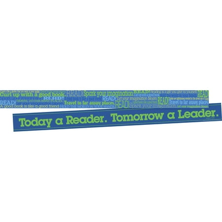 UPC: 0704068036796 | Barker Creek Double-Sided Border 2-Pack Word Wall Read Decorate Galore with 70 of Border Coordinating Designs Printed On Both Sides for Twice the Value 3 x 70 (3679)