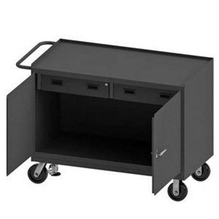 

Durham 38 in. 14 Gauge Mobile Bench Cabinets Gray