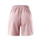 thumbnail image 5 of Pantalones cortos casuales de cintura alta para mujer - Cintura elástica, corte holgado, mezcla de algodón, liso, 5 of 6