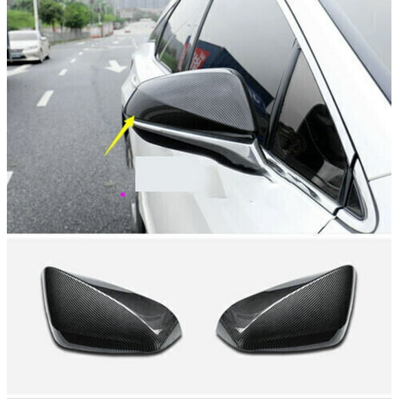Carbon Fiber Exterior Side Rearview Mirror Cover Trim ABS for Lexus NX 2015-2020