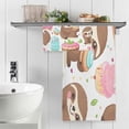 thumbnail image 5 of Cute Sloths Bath Towels Set,2 Piece Pure Cotton Ultra Soft High Absorbent Quick Dry Towel Set,1 Bath Towels, 1 Wash Cloths Wash cloth, 5 of 7