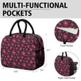 thumbnail image 6 of Flower Lunch Bag for Women Men Reusable Insulated Lunch Bags, Leakproof Cooler Food Lunch Tote Bag, Large Capacity Lunch Box for Work School Travel Picnic, 6 of 7
