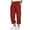 Red, variant on Men's Casual Cargo Capris Sweatpants Below Knee Shorts 3/4 Capri Long Shorts Relaxed Fit Pants with Multi Pocket