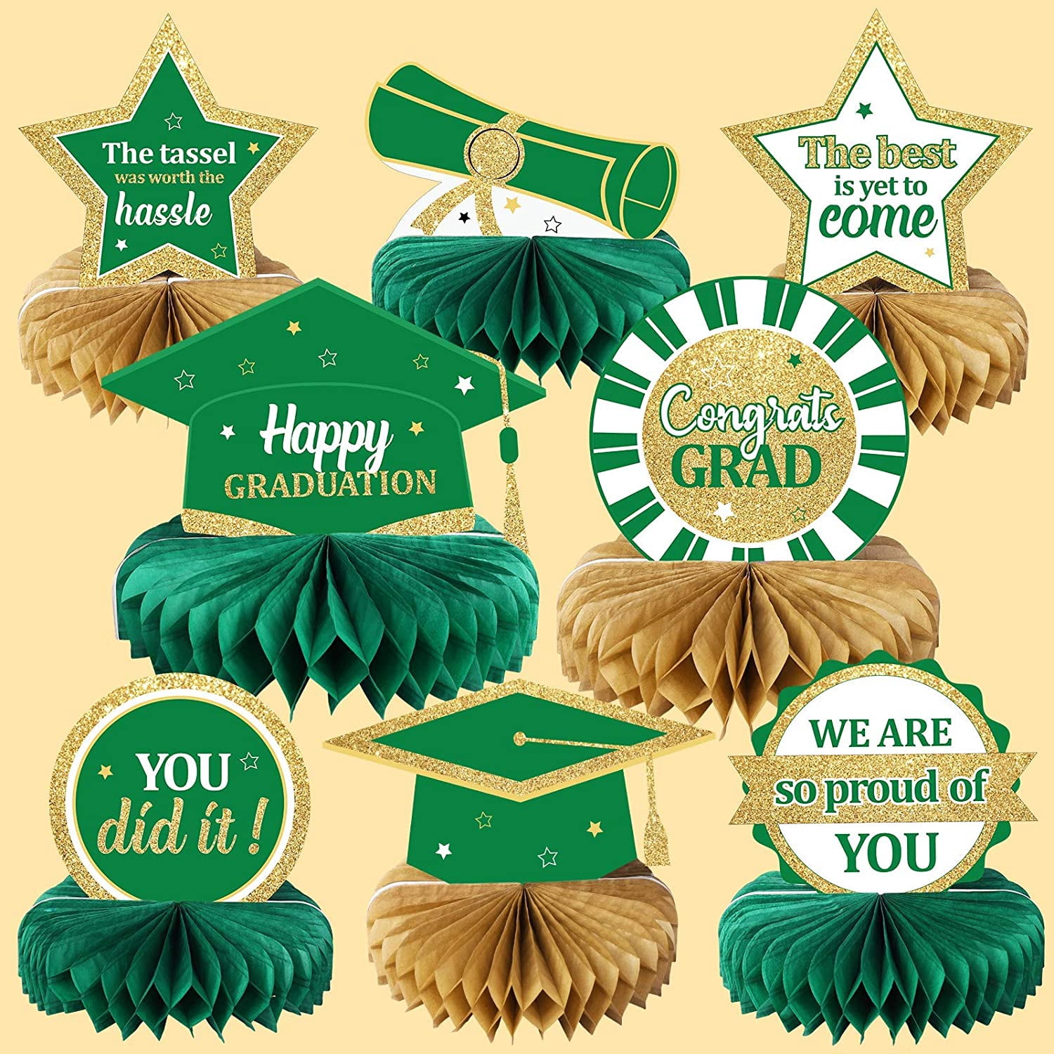 2022 Graduation Party Decorations Class Of 2022 Congrats Grad Honeycomb