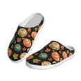 thumbnail image 2 of Fotbe Daisy maple leaf Pattern Women's Fuzzy Curly Fur Memory Foam Loafer Slippers Indoor Outdoor Slippers Winter Home Shoes-40/41, 2 of 7