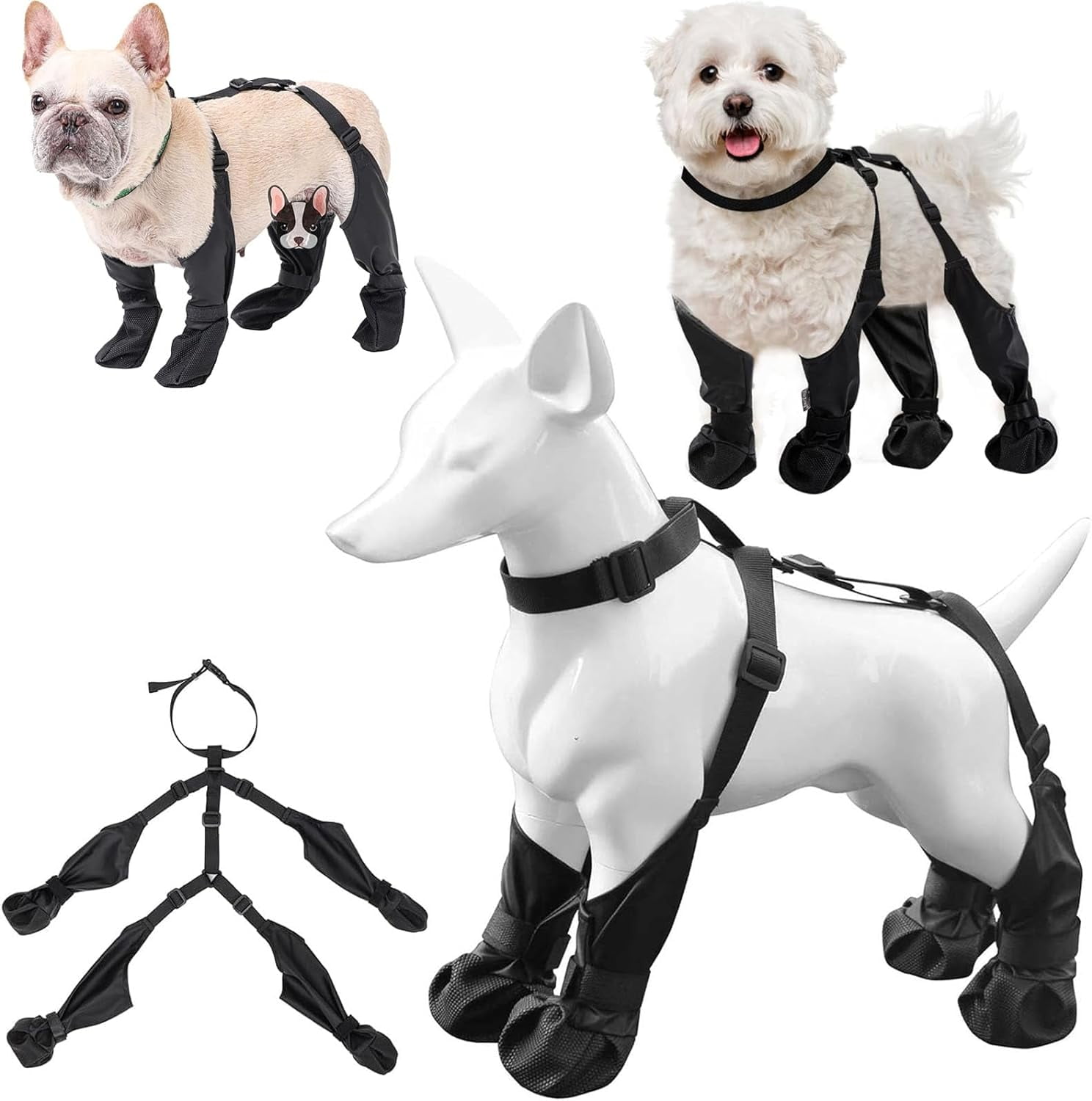 LAICAIW Suspender Boots for Dogs, Suspender Boots for Dogs Canada
