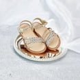 thumbnail image 3 of Toddler Girl Gold Sandals Size 8 - Little Flower Girl Easter Flower Girl Dress Shoes Sparkly Little Kid Summer Flats, 3 of 6