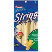 Kraft Snackables String Superlong Natural Low-Moisture Part-Skim Mozzarella Cheese Snacks 10 ct Bag