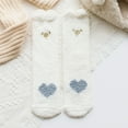 thumbnail image 2 of Diufon Fall Socks for Women Winter Cute Graphic Cozy Thickened Warm Socks Casual Fuzzy Home Slipper Socks, 2 of 5