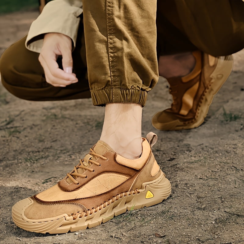Dynamic Men's Shoes, This Season's Hiking Shoes for Men, Trail Running, Outdoor, Casual Shoes, Anti-Slip Work Shoes, Sneakers, Platform Soles, Breathable Canvas Shoes