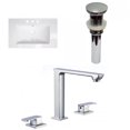 thumbnail image 1 of American Imaginations 32-in. W 3H8-in. Ceramic Top Set In White Color - Overflow Drain Incl. AI-32598, 1 of 8