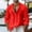 Red, variant on WIZUTIZ Men's Linen-Like Button-Down Shirt Breathable Long Sleeve Turndown Collar Button Closure Casual Blouse Work Shirt