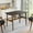 Nature, variant on MAYEERTY 47" Modern Rectangular Wood Dining Table, Metal Frame, Fits 4-6, for Kitchen/Dining Room, Black