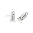 thumbnail image 2 of 100Pcs Cord End Caps 3.5mm End Cap Barrel Beads Kumihimo End Caps Brass for Jewelry Making 4mm Length White, 2 of 5
