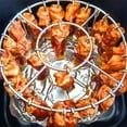 thumbnail image 4 of Juego de utensilios de cocinarejilla para freidora de aire y brochetas colgantes para parrilla,herramienta de barbacoa vertical de acero inoxidable de doble capa,accesorio para barbacoa doméstica, 4 of 9
