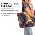 thumbnail image 2 of Cauagu Colorful Daisy Sunflower Cow Print Women Large Capacity Tote Bag - Casual Shoulder Bag Fashion Handbag Shopping Bag Daily Bag Hobo Bags for Travel Work and Shopping, 2 of 8