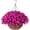 Fuchsia, variant on Artificial Fake Hanging Flowers Plants Basket for Outdoor Porch Spring Decoration, Faux Silk Realistic Morning Glory Floral Petunia Arrangement Planter UV Resistant for Outside Patio Balcony Garden