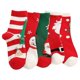 thumbnail image 1 of 5 Pairs Christmas Stockings Warm Cartoon Middle Socks Cotton Stockings, 1 of 4